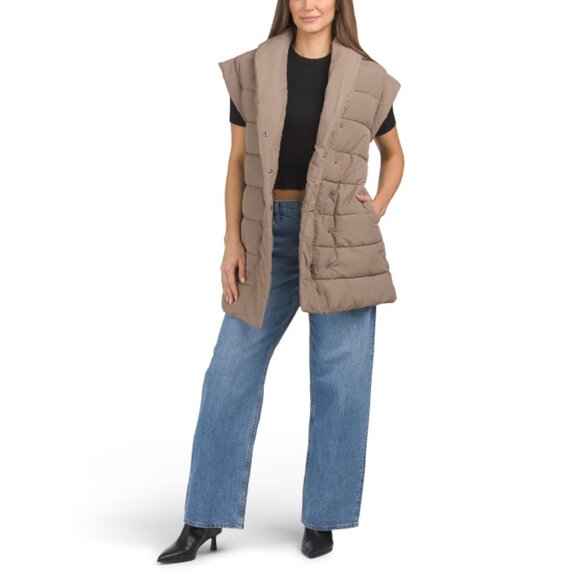 SPLENDID Toast Long Puffer Vest